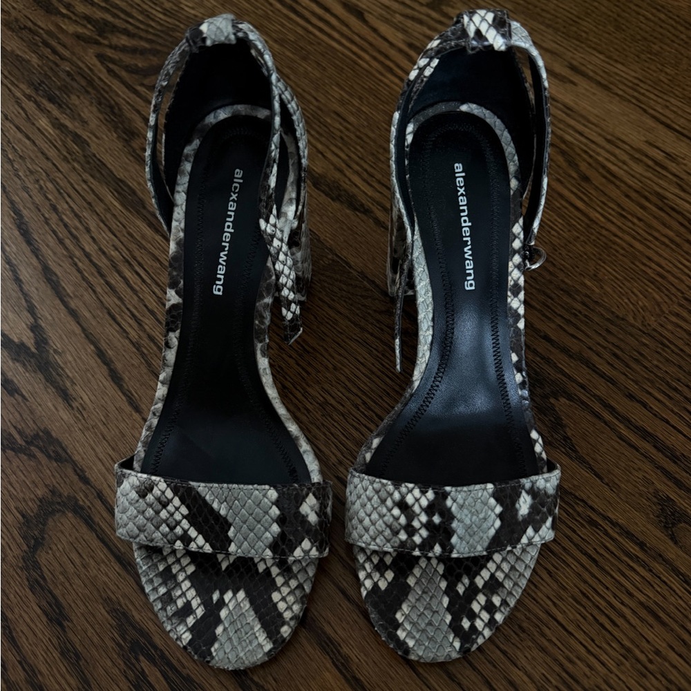 Alexander Wang snakeskin heeled sandals
